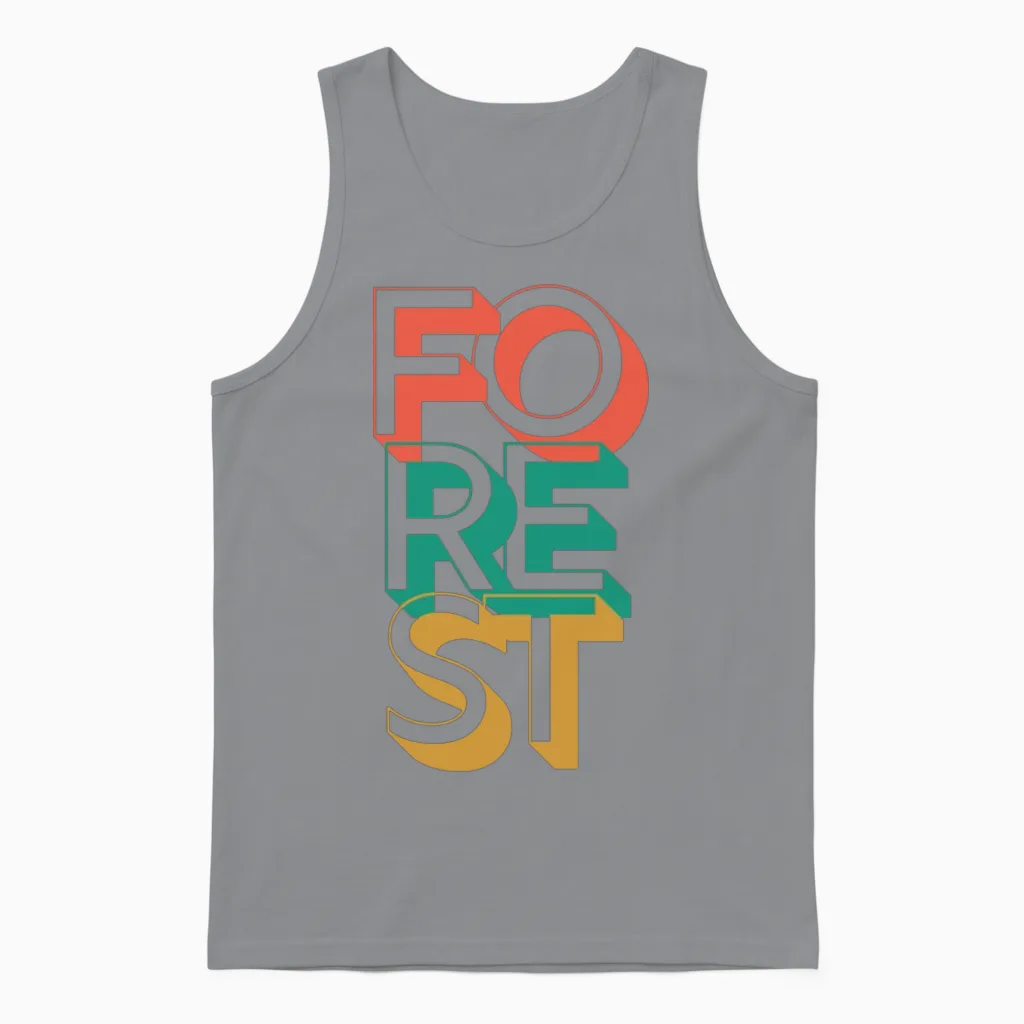 Retro Forest Unisex Tank Top - Sport Grey