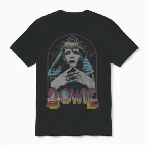 David Bowie Egyptian Unisex T-Shirt in Black