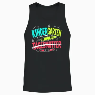 Hallo Kindergarten Tschüss Tagesmutter Kindergartenkind Unisex Tank Top - Black