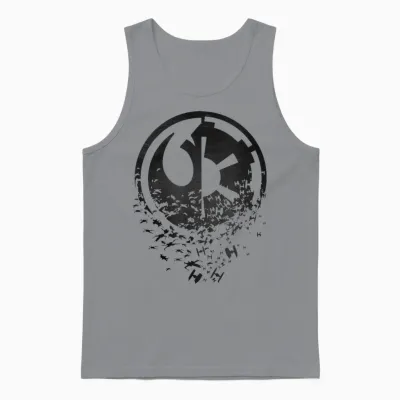 Star Wars Classic Rebel Alliance & Galactic Empire Split Unisex Tank Top - Sport Grey