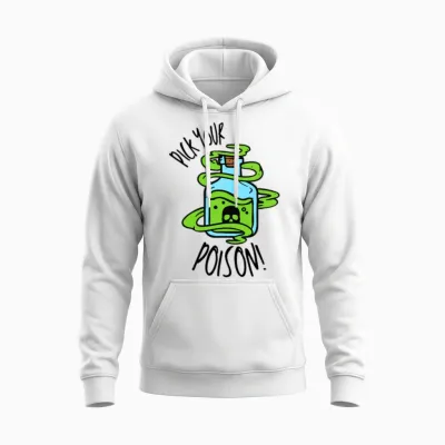 Pick Your Poison! Unisex Hoodie - White
