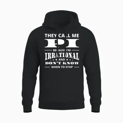 Funny Pi Day Unisex Hoodie - Black