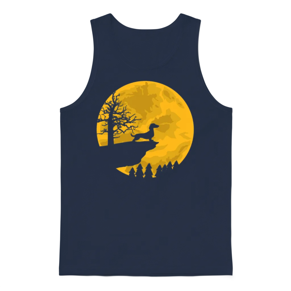 Sausage Dog Dogs โ Lovers Gift Unisex Tank Top - Navy