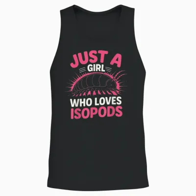Nur Ein Mädchen, Das Asseln Liebt Unisex Tank Top - Black