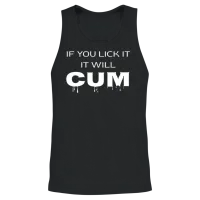 Bold Graffiti Style Quote Print Unisex Tank Top - Black – 2