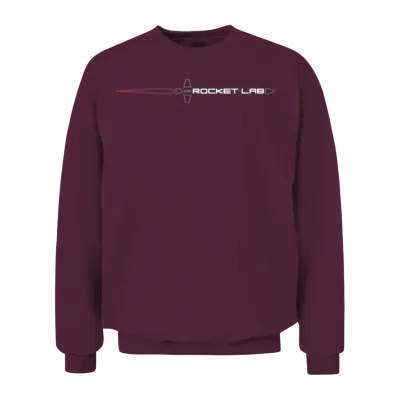 Rocket Lab Logo Black Background Classic Gift Unisex Sweatshirt - Maroon