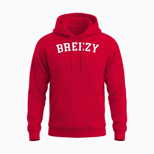 Breezy Unisex Hoodie - Red