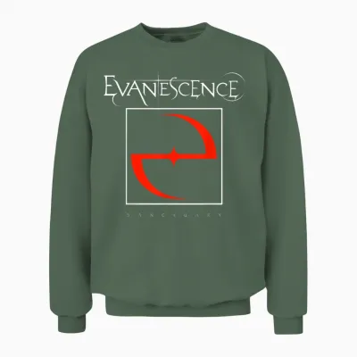 Evanescence 2026 World Tour Date Back Unisex Sweatshirt - Military Green