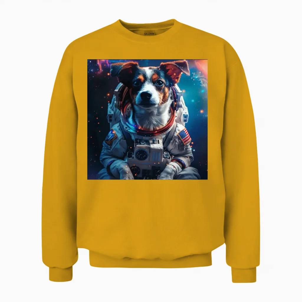 Dog Lovers Gift Unisex Sweatshirt in Gold
