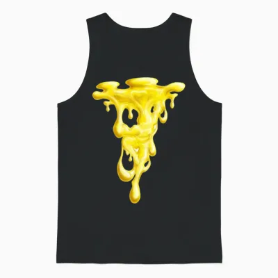 Yellow Unisex Tank Top - Black