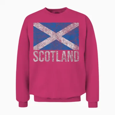 Scotland Saltire Croix De St André écossais Unisex Sweatshirt - Heliconia