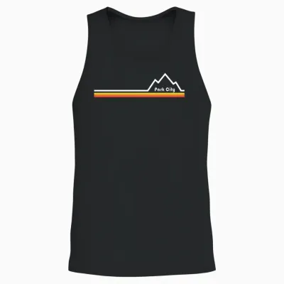 Park City, Utah Unisex Tank Top - Black