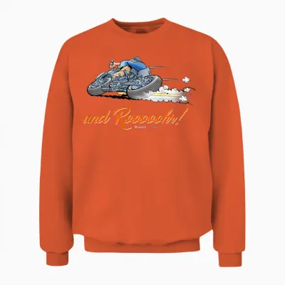 Werner and Rooooohr! T-Shirt, Black Unisex Sweatshirt - Orange