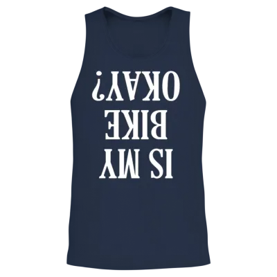 Is My Bike Okay Unisex Tank Top - Navy