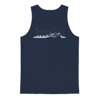 Piano Pianist — & Keys Gift Unisex Tank Top - Navy – 1