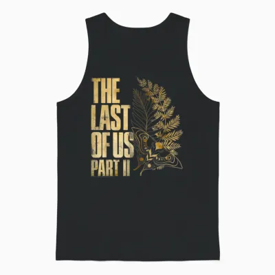 The Last of Us Part Ii Golden Moth and Leaves Video Game Unisex Tank Top - Black
