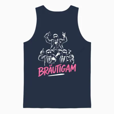 Bräutigam T-Shirt Jga Männer Kostüm Jga Junggesellenabschied Unisex Tank Top - Navy