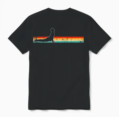 Yoga Retro Unisex T-Shirt - Black