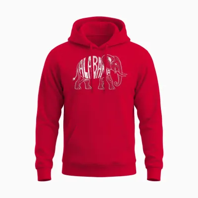 Alabama Retro Vintage Unisex Hoodie - Red