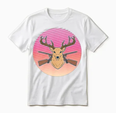 90s Retro Rabbit Bunny Unisex T-Shirt - White
