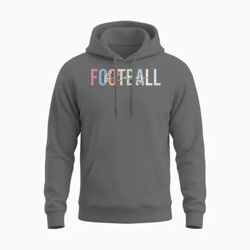 Flag Football Coach Team Trainer Unisex Hoodie in Graphite Heather