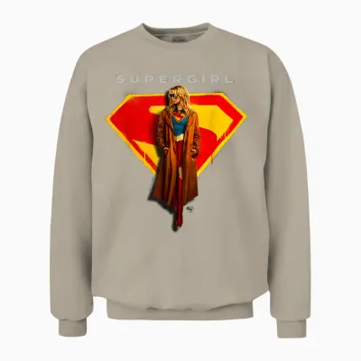 Supergirl 2026 Hanging Around Unisex Sweatshirt - Sand