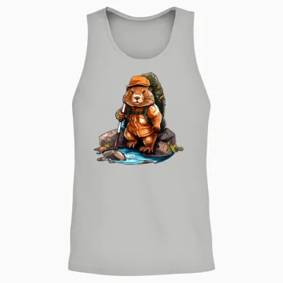 Beaver Hiking / Mountaineering Beaver Unisex Tank Top - Ash
