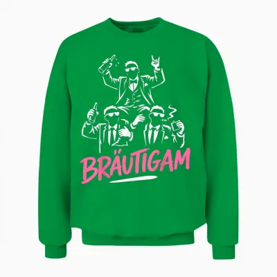 Bräutigam T-Shirt Jga Männer Kostüm Jga Junggesellenabschied Unisex Sweatshirt - Irish Green