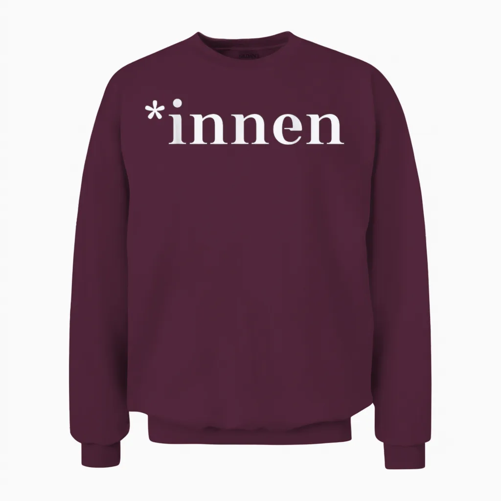 Pro Gendern - Inside - Geschenkidee - Feminismus Unisex Sweatshirt in Maroon