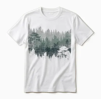 Night Nature Wildlife Trees Outdoor Forest T-Shirt Small Unisex T-Shirt - White
