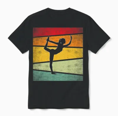 Yoga Retro Unisex T-Shirt - Black