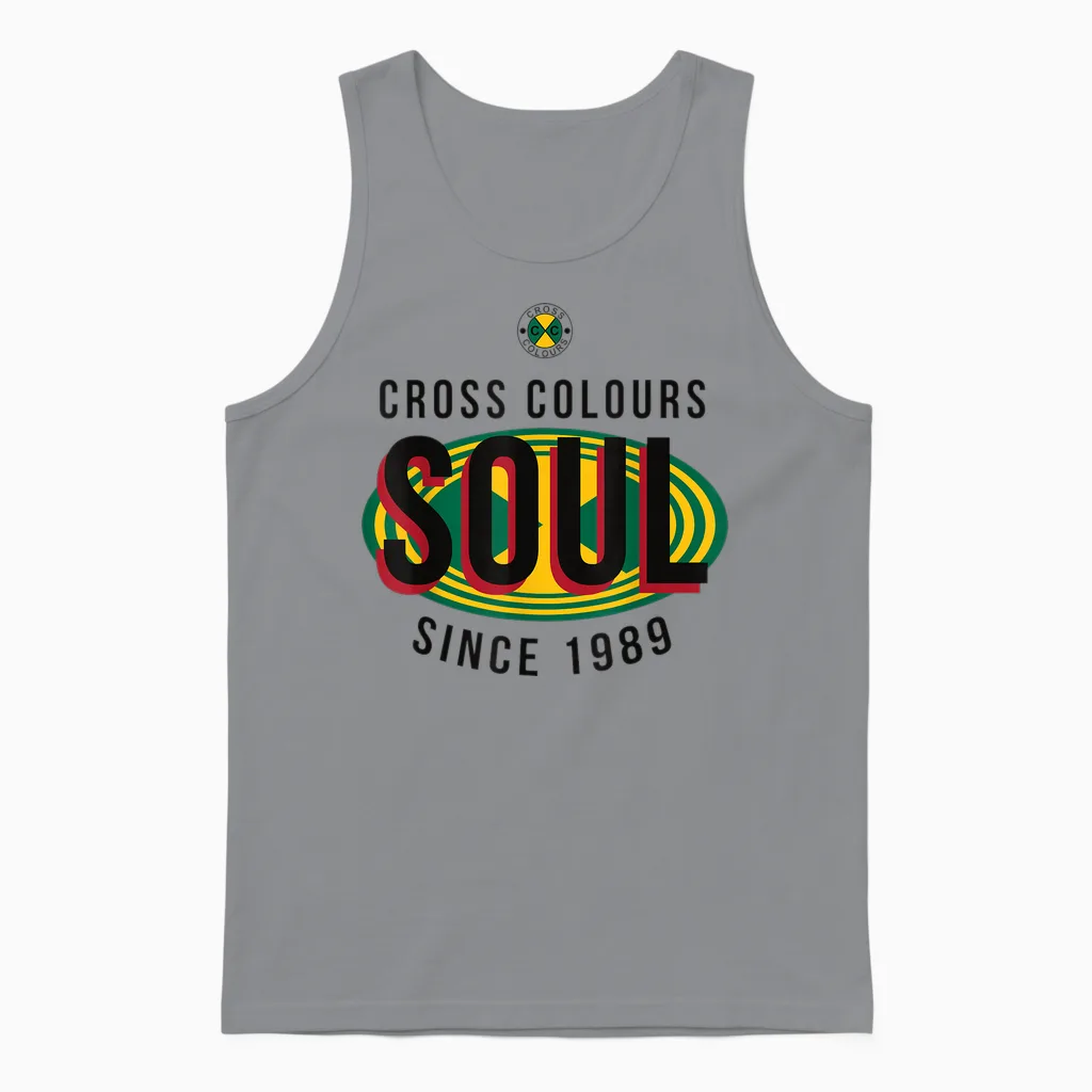 Soul | Retro-Grafik Der 1990er Jahre Vintage Unisex Tank Top in Sport Grey