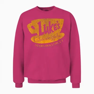 Gilmore Girls Luke's Diner Stars Hollow Distressed Unisex Sweatshirt - Heliconia