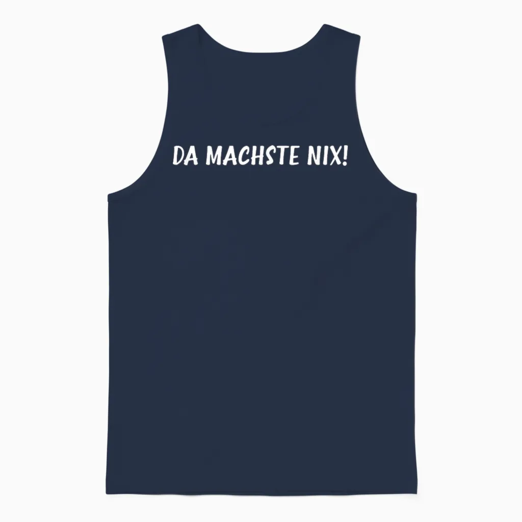 Spruch Witzig Lustig Ironisch Sarkastisch - Da Machste Nix! Unisex Tank Top in Navy