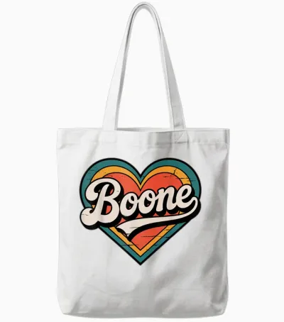 Boone Lover Shirt for Men Women Boys Girls Tote Bags - White