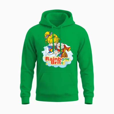 Rainbow Brite & Twink Best Friends Forever T-Shirt, White, S Unisex Hoodie - Irish Green