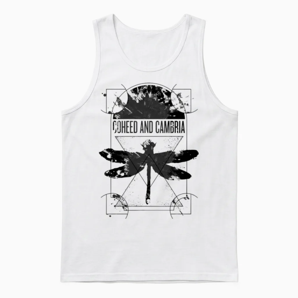Coheed Und Cambria Dissect Unisex Tank Top in White