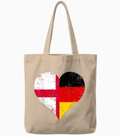 Coole Deutschland England Flagge Für Englisch Deutsch Stolz Tote Bags - Natural