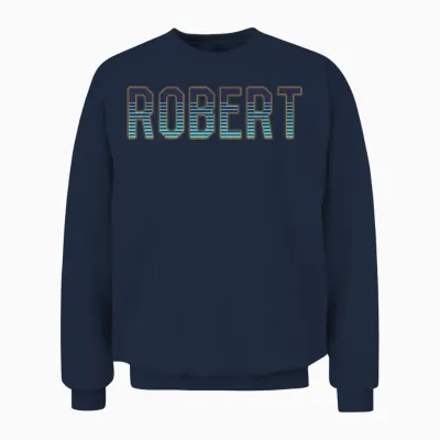 Robert Custom Name Unisex Sweatshirt - Navy