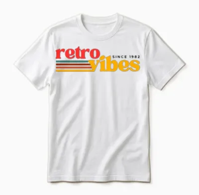Retro Vibes Unisex T-Shirt - White