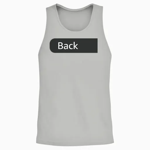 Hangyodon Front and Back Logo Unisex Tank Top - Ash
