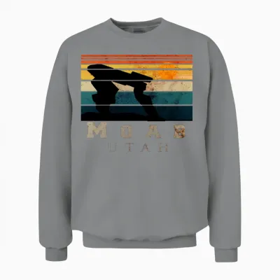 Moab Utah Retro Unisex Sweatshirt - Sport Grey
