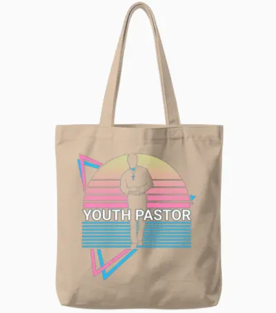 Youth Pastor Retro Tote Bags - Natural