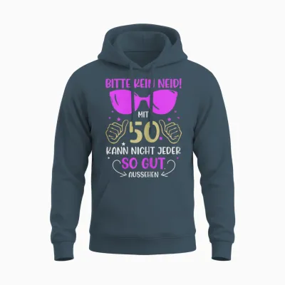 Bitte Kein Enid 50 Jahre 50th Birthday Women's T-Shirt, Black Unisex Hoodie - Dark Heather