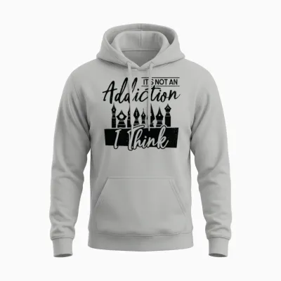 Fountain Pen Writing Pen Addiction Artist Unisex Hoodie - Ash