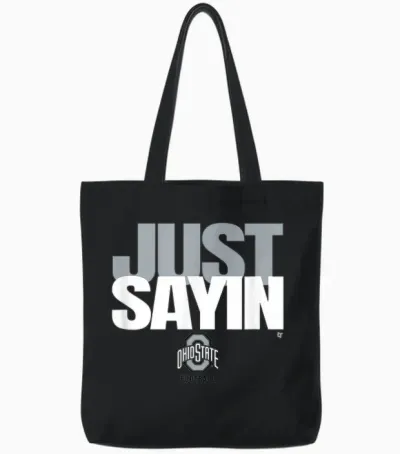 Julian Sayin - Just Sayin (red) - Ohio State Football Tote Bags - Black