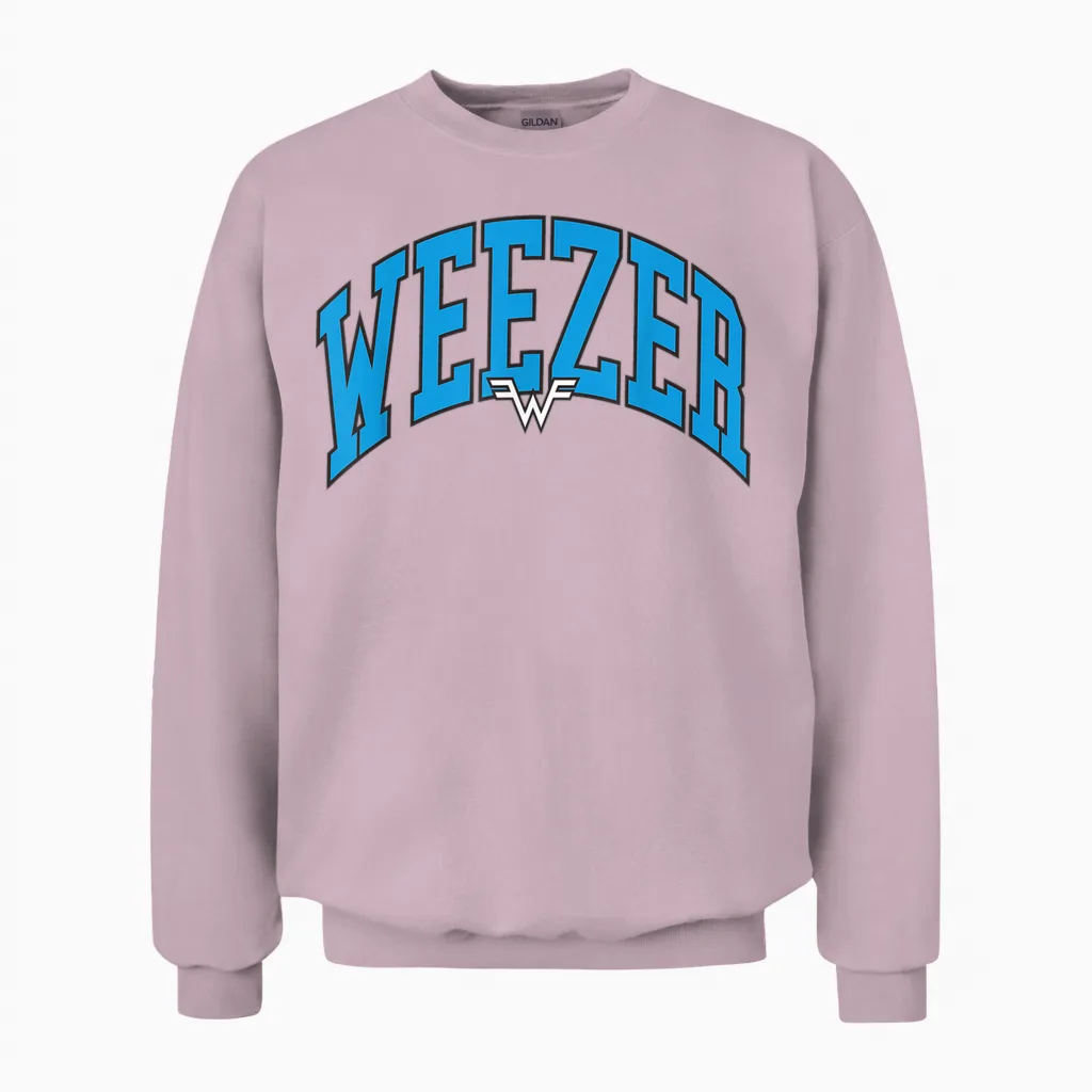 Weezer - Bogen Unisex Sweatshirt in Light Pink