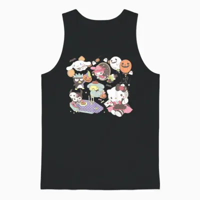 Sanrio Characters Costume Party Halloween Unisex Tank Top - Black