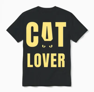 Cat Lover Gifts for Mom, Wife, Girlfriend, Boyfrie Unisex T-Shirt - Black