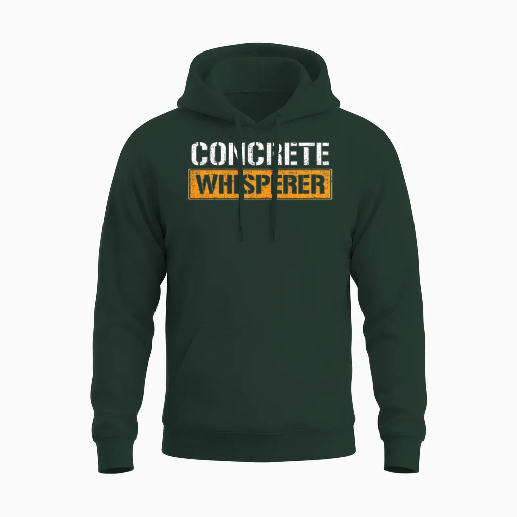 Concrete Whisperer Concrete Unisex Hoodie in Forest